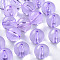 Transparent Acrylic Beads, Round, Lilac, 20x19mm, Hole: 3mm, about 111pcs/500g