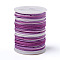 Segment Dyed Polyester Thread, Chinese Knotting Cord, Colorful, 0.8mm, about 10.93 yards(10m)/roll