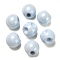 Opaque Acrylic Beads, Round Ball Bead, Suzumaru Beads, Top Drilled, Light Steel Blue, 19x19x19mm, Hole: 3mm