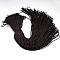 Polyester & Spandex Cord Ropes, 1 Inner Core, with Patterns, for Shoe Lace Cord Making, Black, 2mm, about 109.36 yards(100m)/bundle
