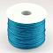 Nylon Satin Rattail Cords, Beading Threads for Bracelet Jewelry Making Chinese Knot Macrame Craft, Dodger Blue, 1.5mm, about 100yards/roll(300 feet/roll)