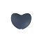 Silicone Beads, DIY Nursing Necklaces Making, Heart, Dark Slate Gray, 17x20mm