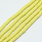 Handmade Polymer Clay Bead Strands, Heishi Beads, Disc/Flat Round, Champagne Yellow, 6x0.5~1mm,  Hole: 2mm, about 320~447pcs/strand, 15.74 inch~16.92 inch