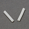 Plastic Ear Nuts, Earring Backs, White, 12~16x2x2mm, Hole: 0.5mm, about 5000pcs/bag