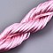 Polyester Thread, Satin Rattail Cord, Flamingo, 2mm, about 10m/bundle