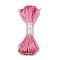 Polyester Embroidery Floss, Cross Stitch Threads, Hot Pink, 1.5mm, 20m/bundle