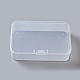 プラスチックビーズ収納ケース  長方形  透明  9.5x6.6x2.6cm&nbsp;CON-F005-14-C-1