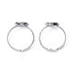 Brass Pad Ring Base Findings&nbsp;EC022-4