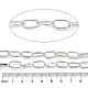アルミアズキチェーン  溶接されていない  スプールで  プラチナ  15x8x2mm  約65.62フィート（20m）/ロール&nbsp;CHA-C002-05P-3