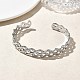 304 Stainless Steel Cuff Bangles for Women&nbsp;BJEW-A160-04P-3