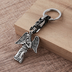 Vintage 304 Stainless Steel Angel Maria Keychains&nbsp;LS-MY5098