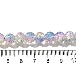 Crackle Glass Beads Strands&nbsp;X1-CCG-C002-8mm-09