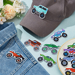 Cross Country Vehicle Polyester Computerized Embroidery Iron on/Sew on Patches&nbsp;PATC-WH0014-37