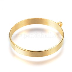 Alloy Open Back Bezel Big Pendants&nbsp;PALLOY-TAC0003-01G