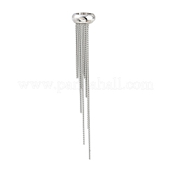 304 Stainless Steel Tassel Cuff Earrings for Women&nbsp;SA-H003-06P