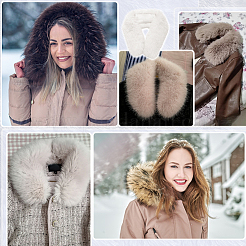 1Pc Artificial Fox Wool Collar for Women&nbsp;DIY-PH0035-54C