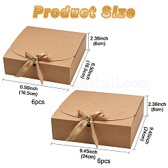 Paper Gift Boxes with Ribbon&nbsp;AJEW-YWC0816-001B