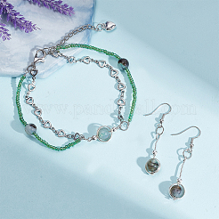 6Pcs Sterling Silver Bead Frame&nbsp;STER-BC0001-83