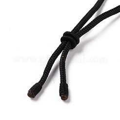 Adjustable Natural Mixed Gemstone Vortex Pendant Necklace with Nylon Cord for Women&nbsp;NJEW-L171-05