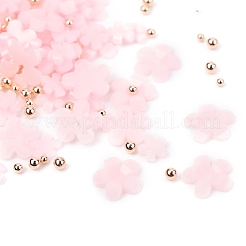Flower Plastic Cabochons Nail&nbsp;X-MRMJ-I001-03C