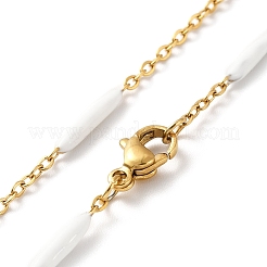 Enamel Bar Link Chain Necklace&nbsp;STAS-B025-02G-05
