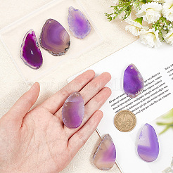 8Pcs Natural Agate Dyed Big Pendants&nbsp;G-BC0001-46C