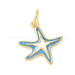 Brass Enamel Charms&nbsp;KK-B148-09G