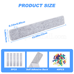 Rectangle Self-adhesive Felt Sticky Notes for Memo Notepads&nbsp;AJEW-CP0008-55B-02