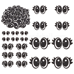 2 Bagds Oval Felt Craft Doll Eye&nbsp;DIY-FG0010-04A