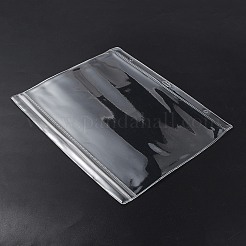 PVC防水ラベルスリーブ  長方形  透明  226x192x2mm  穴：5mm&nbsp;LS-DIY-WH0110-38