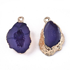 Druzy Geode Resin Pendants&nbsp;LS-RESI-S383-066B