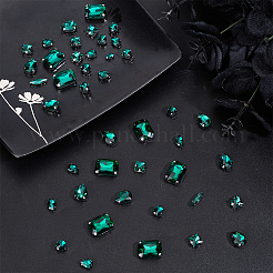 140Pcs 7 Styles Sew on Glass Rhinestone&nbsp;RGLA-ME0001-02