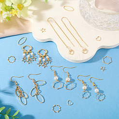 24Pcs 2 Colors Brass Linking Rings&nbsp;KK-TA0003-05
