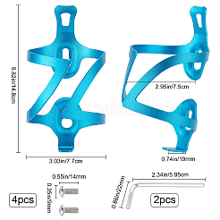 Aluminum Alloy Bicycle Drink Water Bottle Cup Holder Cage&nbsp;AJEW-WH0143-30E