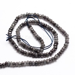 Dyed Natural Malaysia Jade Rondelle Beads Strands&nbsp;X-G-E316-2x4mm-09