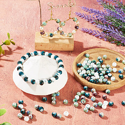 100Pcs 5 Colors Handmade Porcelain Beads&nbsp;PORC-TA0001-52B