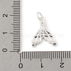 Brass Micro Pave Cubic Zirconia Pendants&nbsp;KK-K371-45S