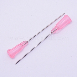 ステンレス鋼の分配針  プラスチックインターフェース  ピンク  55.5x7.5mm  穴：4.5mm  ピン：0.91mm  内径：0.61mm&nbsp;FIND-WH0053-77P-06