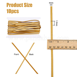 10Pcs Flat PU Leather Cord&nbsp;WL-DC0001-02E