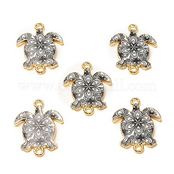 Printed Alloy Connector Charms&nbsp;LS-ENAM-C009-02G-05