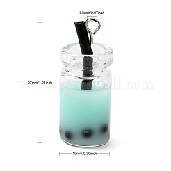 Glass Bottle Pendants&nbsp;CRES-N017-03D