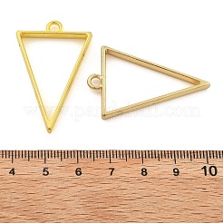 Rack Plating Alloy Triangle Open Back Bezel Pendants&nbsp;FIND-XCP0003-20