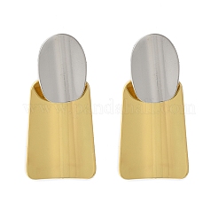 Brass Dangle Stud Earrings&nbsp;EJEW-S262-05GP