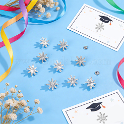 36Pcs Plastic with Rhinestone Brooches&nbsp;JEWB-GA00008