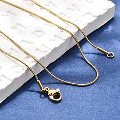 304 Stainless Steel Snake Chain Necklaces&nbsp;NJEW-M124-11G