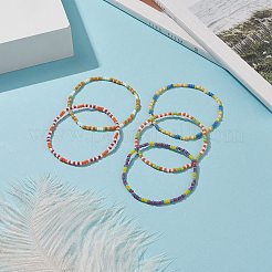 Glass Beaded Stretch Bracelets&nbsp;BJEW-JB09095