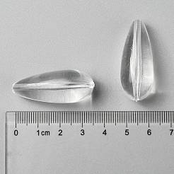 透明なアクリルビーズ  ティアドロップ  透明  37x15mm  穴：2mm&nbsp;LS-X-PL6315Y
