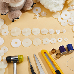 7スタイル可動ジョイント動物人形アクセサリー  プラスチック人形の関節  DIY人形工芸用の人形アクセサリー  ホワイト  14.5~43x17~18mm&nbsp;DIY-FH0007-97