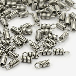変色に強い304ステンレススチール製ターミネーター  脊髄コイル  ステンレス鋼色  8.5~10x4mm  穴：2mm&nbsp;X-STAS-E016-2A