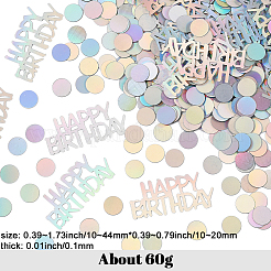 2 Bags Plastic Confetti&nbsp;DIY-SC0031-54B